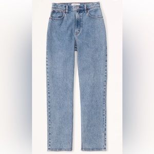 Abercrombie Curve Love Ultra High Rise 90s Straight Jean 25S